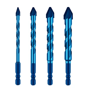 Multi Functional Spiral Tilt Head Eccentric Drill for Concrete Brick Wall, Glass Metal Drilling Bit