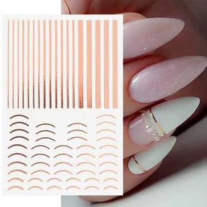 FunArtificial Nail Polish Sticker Playful Short Long Print Full Coverage Armor Wearing Press Fashionable Girl Decorative