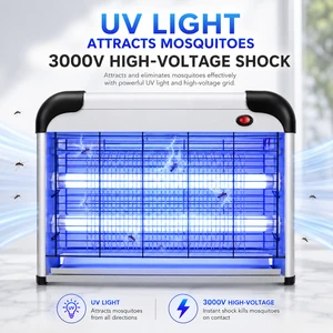 Mosquito and Fly Traps Business Electric Shock Household Restaurant Insect Control Use Summer Mosquito Killer Lamp