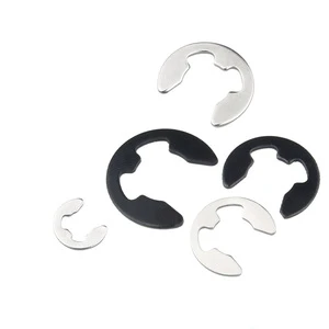 Wholesale Carbon Steel E-Type Retaining Ring E-Clip 2-15mm DIN 6799 Black Zinc Heavy Duty Internal External Shaft Circlip DQ-16
