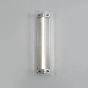 Creative Double Shades brushed nickle color Bath Sconce glass Wall Lamp for Hotel Bedroom Corridor Villa Restaurant