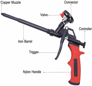 Air Operated Silicone Gun Silicone Sealant Caulking Guns Polyurethane Foam Caulking Gun