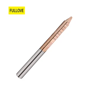 Solid Carbide 2 Flutes Self-Centering Point Drill Bit Tungsten Carbide AlTiN Coating for Steel Stainless