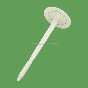 China White Plastic Heavy Duty Insulation Fastener Anchor for Securing on Masonry Brick Concrete