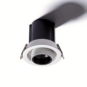 Aisilan Hotel Home Bedroom Living Room Dimmable Anti Glare Led Cob Down Light Recessed Retractable Lamp Head Recessed Spot Light