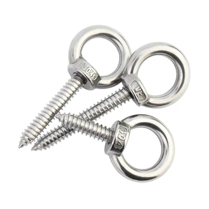 Factory Price ST4.2 ST4.8 ST6.3 Stainless Steel SS201 304 316 316L A2 A4 Plain Polished With Rings Eye Type Self Tapping Screw