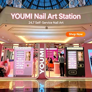 Easy Installation & Maintenance Self-service AI Art Nail Printer Vending Machine Accepts Banknotes Cards QR Codes & More Payment