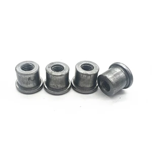 Carbon Steel T Shape Step Round Threaded M12 Weld Nut Through Hole Shoulder Nut Bushing Flange Sleeve