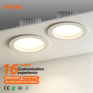 SAA Certified Recessed Aluminum LED Downlight 10W 3CCT Dimmable 4000K 90mm Cutout with Australian Plug for AU Market