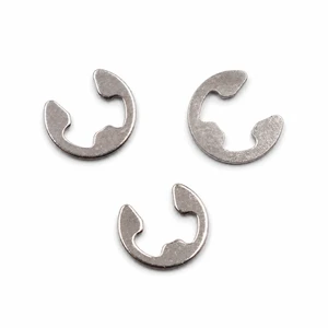 High Precision Stainless Steel E Clip Custom Size External Circlip E Snap Retaining Ring Industrial Mechanical Fastener