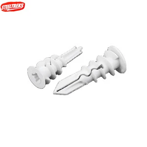 Steeltreks Hardware Tools Fasteners Drywall Nylon Self-Drilling Plastic Expansion Gypsum Board Drywall Screw Hollow Wall Anchor