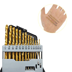 Factory Direct Sale Low Price Super Hard Portable Hard High Speed Steel Drill Bit Set Multi-Size Drill Bit Tool Set