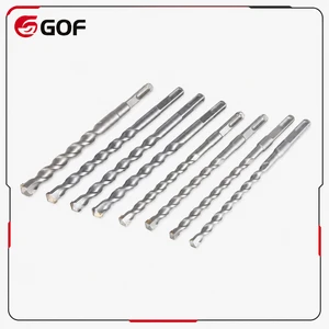 Impact Electric Hammer Drill Bit Set 6mm Double Welded Round Handle High Speed Steel Concrete Wall Drill for Masonry Drilling