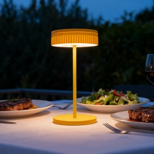Cordless Elephant Touch Light Low Price Golden Supplier Restaurant Rechargeable Table Lamp