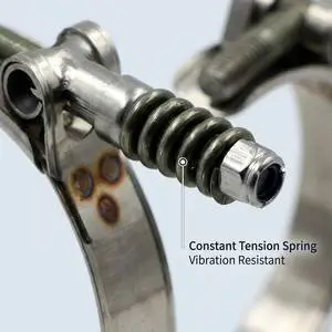 24mm Band Width T-Bolt Spring Clamp High Tension Turbo Intake Clamp for Performance Trucks
