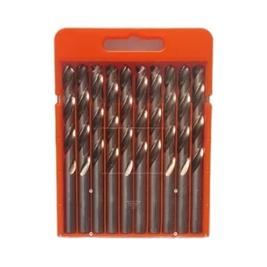 HSS4341 Drill Bit Set 1mm-8.5mm 10pcs Fully Ground and Straight Shank for Metal Drilling Twist Drill Bit