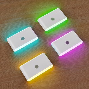 New Led Ultra-thin Personalized Creative Color Magnetic Induction Aisle Bedside Bed Edge Porch Wall Lamp Foot Lamp