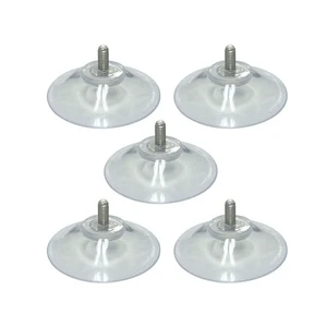 Factory Supply Diameter Large Suction Cup M4 M5 M6 M8 Screw Transparent Suction Cup Plastic Suction Cup with Screw Nut