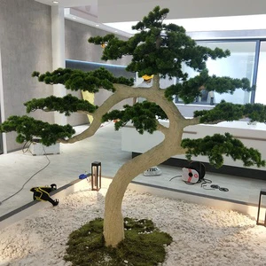 Long-lasting Artificial Pine Tree Multiple Styles Artificial Japanese Pine Trees Artificial Cedar Pine Tree for Office Decor