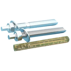 High Strength Galvanized Chemical Anchor Stud Bolt, OEM Zinc Plated Resin Anchoring System for Concrete
