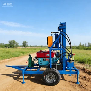 Advanced 220V Artesian Well Drilling Rig Core Drill with 150m Max Depth Air Power for Accessing Underground Water Sources 200m