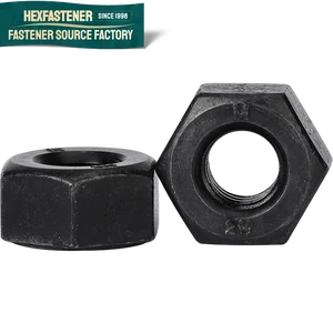 ASTMA194/2H 1-8 3/4-10 3/8-16 5/8-11/2-13 1-1/2-8 1-1/4-8 Hex Nut BSF Steel Black 45# B7 High Strength Hexagonal Nut A194 2H