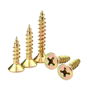 High Torque Serrated Shank Anti-Slip Carbon Steel Fiberboard Screw For Chipboard OSB Board Composite Wood Engineered Timber