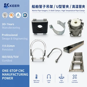 Direct Stainless Steel Galvanized Marine U Bolt Clamps CB/T3780 Corrosion Resistant IP55 Protection Photoluminescent Metric