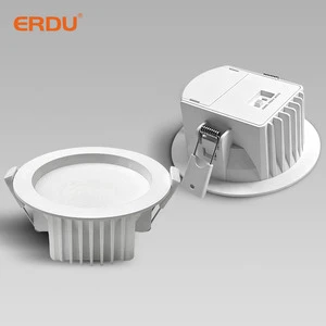 SAA Aluminum LED Downlight 3CCT Dimmable 4000K Recessed 90mm Cutout Flicker-Free Hotel Use with Australian Plug