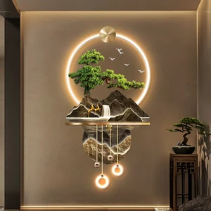 AB Factory Direct Sales Modern Luxury LED Acrylic Lighting Painting Design Living Room Hotel Large Wall Art Decoration Mural