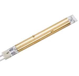 Halogen Double Tube Half Gold Infrared Heating Lamp for PET Blowing Preheating