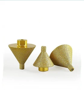 M14 Thread 38MM 50MM Diamond Beveling Chamfer Bit for Granite Marble Tile Enlarging Polishing Drill