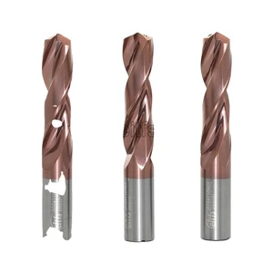 High Hardness Tungsten Carbide CNC Spotting Metal Drill Bit Set with 0.005mm Tolerance and 2/3/4 Flutes
