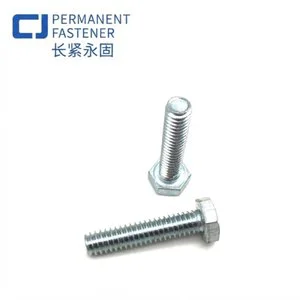 DIN558 Full Thread Hex Head Bolts (8.8s/10.9s) - Blackened Carbon Steel / Stainless Steel Fasteners For Construction Hardware