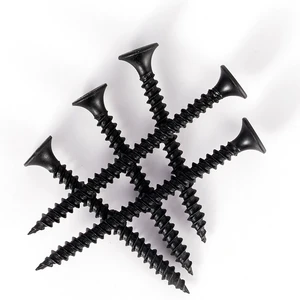 Black Dry Wall Nails Self-tapping Light Steel Keel Gypsum Board Flat Head Screws High Strength Phosphorus Self Tapping Screws