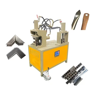 New Hydraulic 90 Degree Angle Stainless Steel Pipe Cutting Machine Iron Square Tube Notching Pipe Notching Machine Ironworker