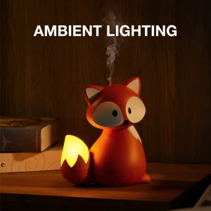Hot Sale Mute Cute Fox Shaped Essential Oil Aroma Diffuser Children's Fragrance Scent Diffuser With LED Lights And Music