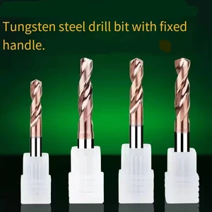 Complete Set of Tungsten Steel Drill Bits - Super Hard Fixed-end Steel and Hard Alloy Twist Drill Bits
