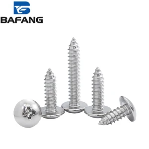 Stainless Steel Flat Head Tapping Screws With Standard Thread 6.3mm Cap Diameter Metric Measurement Conveyor Belt Fasteners