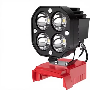 LED work light compatible with 18V battery pack 40W 6000LM flashlight 120 adjustable low voltage protection lighting