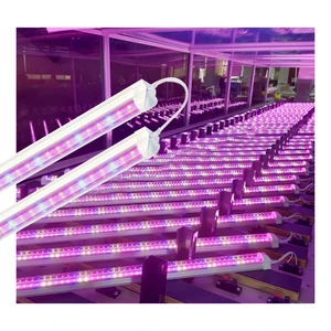 T8 LED Grow Light High Output Full Spectrum Sunlight Replacement LED Grow Light for Vegetables Greenhouse Vertical Farm Use