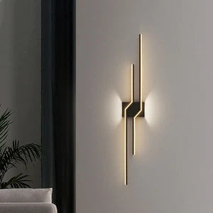 60cm 80cm 100cm Modern LED Wall Lamps Long Line Light for Bedroom Bed Hotel Living Room Decoration Background