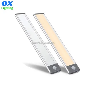 Under Cabinet Light USB Rechargeable Battery Wireless Magnetic Kitchen Wardrobe Closet Lighting Motion Sensor LED Cabinet Light