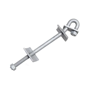 M8-M72 Masonry Bolts Din 529A Plain Steel Foundation Bent Anchor Bolts
