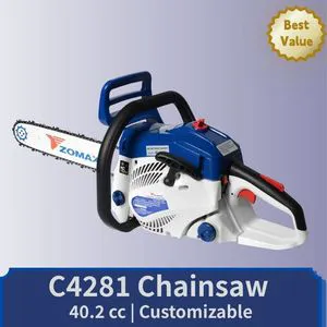 ZOMAX 40.2cc Brushless Powerful Gas Chainsaw With Finger Guard 12