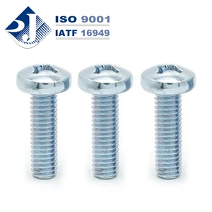Low Cost Stainless Steel Brass Zinc Plated Black Pan Head Machine Screws Metric & Inch M3.5-M10 40mm 50mm