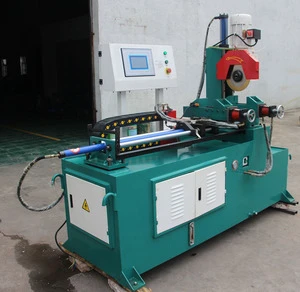 Automatic Hydraulic Round & Square Metal Steel Pipe Cutting Machine 45 Angle Factory Price-Stainless Steel PVC Aluminum