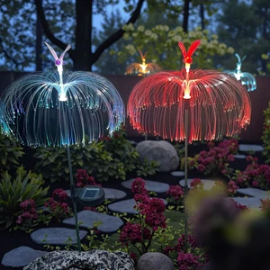 HB Factory Design IP65 Solar Powered Waterproof LED Fiber Optic Lights Color Temp 2000-10000K High CRI 80-90 Lightweight