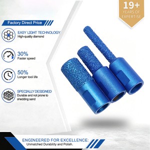 Low MOQ Brazed Diamond Drill Bit M10 Tread Angle Grinder Bits Stone Clearing Slotting Trimming Tool Diamond Drill Bit