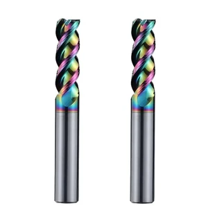 High-Efficiency 60-Degree 3-Edge U-Groove Aluminum Milling Cutter Tungsten Steel Alloy Lengthened End Mill Special for Milling
